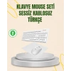 Kablosuz Klavye ve Mouse Seti - Ergonomik Tasarım, Sessiz Kullanım, Geniş Uyumluluk