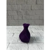 Kalpli Mor Mini Vazo 5 cm Dekoratif Masa Üstü Aksesuar