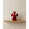 Kırmızı Ejderha Biblo 12 cm Dekoratif Fantastik Obje Hediyelik Süs Eşyası
