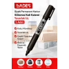 Lades Siyah Permanent Marker Silinmez Koli Kalemi Yuvarlak Uç 1 Adet