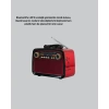 LED’li Nostaljik Bluetooth Hoparlör – Vintage Tasarım, Ahşap Doku
