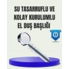 Masaj ve Yağmur Modlu Su Tasarruflu Duş Başlığı