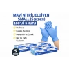 Mavi Nitril Eldiven Small S Beden Pudrasız 100’lü 5 Kutu Tek Kullanımlık Muayene Eldiveni Lateksiz Koruyucu Eldiven Seti