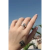 Metal Yılan Figürlü Ayarlamalı Antik Yüzük