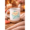 Meu Amor Tasarımlı Porselen Kupa Model 11 - Romantik Kalp Desenli Sevgili Kupası - Özel Tasarım Kahve & Çay Kupası