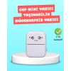 Mini Termal Yazıcı Kablosuz Taşınabilir Bluetooth Bağlantılı 200 DPI