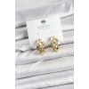 Pirinç Gold Renk Vintage Halka Model Kadın Küpe