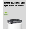 Şarjlı LED Kafa Feneri | 4 Modlu Akıllı Sensörlü Far | Su Geçirmez IPX5 Kamp ve Balıkçı Lambası