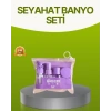 Seyahat Banyo Seti 5 Parça Şeffaf Taşıma Çantalı 30 ml