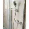 Siyah Duş Başlığı Seti Spiral Hortumlu El Duşu ve Duvar Askısı Banyo Seti