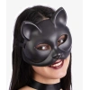 Siyah Renk Lüks Kedi Maskesi 12x13 cm