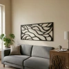 Soyut Desenli Duvar Tablosu MDF Lazer Kesim Modern Minimal Estetik Duvar Süsü