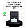 Su Geçirmez IP65 20 LED Solar Sensörlü Bahçe ve Veranda Aydınlatma
