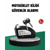 Titreşim Sensörlü Alarm Disk Kilidi Motosiklet Scooter Bisiklet