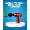 Titreşimli Masaj Tabancası 4 Başlıklı 6 Hız Ayarlı Kas Rahatlatıcı