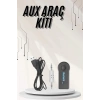 Yeni Nesil Bluetooth Aux Araç Kiti Siyah TV Tablet Telefon Araç Araba