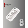 Yeniden Kullanılabilir 304 Çelik Metal Buz Küpleri 4lü Set