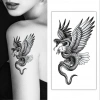 Yılanlı Kartal Geçici Dövme Şablonu