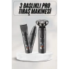 Yüksek Performanslı 3 Başlıklı Profesyonel Şarjlı Islak ve Kuru Kullanıma Uygun