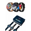 Yuvarlak Kasa 46mm Akıllı Saat Android Ve IOS Uyumlu Uyku ve Sağlık Takibi