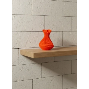 11 cm Turuncu Kalp Formlu Mini Vazo Estetik Dekoratif Obje