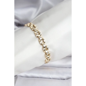 14K Gold Renk Kaplama Zirkon Taşlı CM Kadın Bileklik