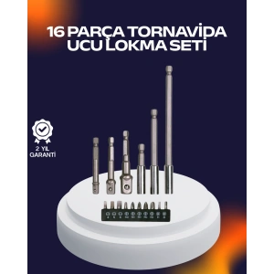16 Parça Usta İşçilik Bits Takımı Vida Sökme Takma Set