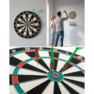 17 İnç Dart Tahtası 4 Metal Dart Oku