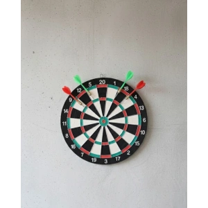 17 İnç Profesyonel Dart Tahtası Dayanıklı Yapı ve 4 Metal Dart Oku