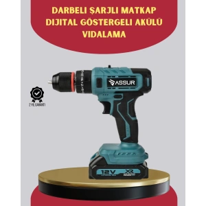 18 Parça Dijital Matkap Seti Çift Bataryalı