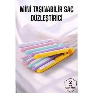 180°C Isı ve Uzun Süre Kalıcı Düzlük Sağlayan Mini Saç Düzleştirici