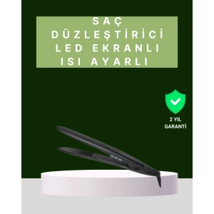 2025 Isı Ayarlı Titanyum Kaplama Seramik Plakalı Saç Düzleştirici Dijital Ekranlı A Kalite