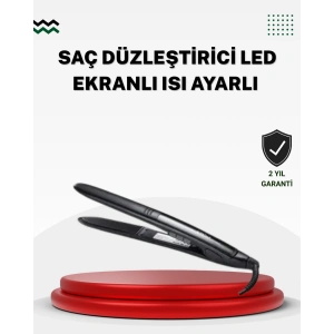 2025 Seri Profesyonel Isı Ayarlı Titanyum Kaplama Saç Düzleştirici Dijital Ekranlı