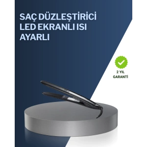 2025 Yeni Seri Dijital Ekranlı Isı Ayarlı Saç Düzleştirici Titanyum Kaplama A Kalite