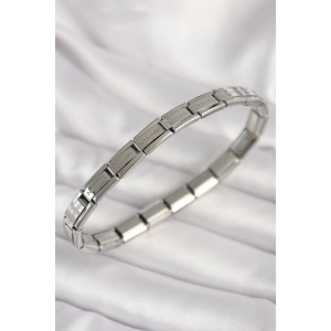 316L Çelik Gümüş Renk İnce Yazılı Nomination Kadın Bileklik
