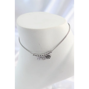 316L Çelik Gümüş Renk Yaşam Ağacı Model Kadın Halhal