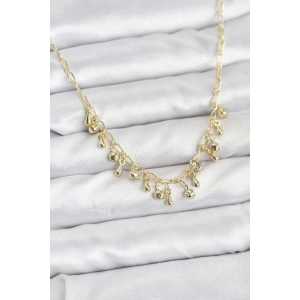 316L Çelik Zincir Gold Renk Kadın Kolye