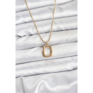 316L Çelik Zincir Gold Renk Model Kadın Kolye