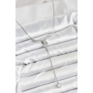 316L Çelik Zincir Gümüş Renk Yılan Model Y Kolye