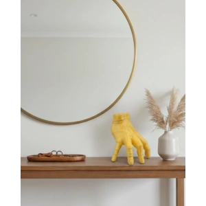 3D Modern Sarı El Biblo 17x16 cm Ev ve Ofis Dekorasyonu