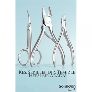 3’lü Paslanmaz Manikür Seti – Tırnak Makası, Et Pens, Kavisli Makas | Evde Profesyonel Bakım