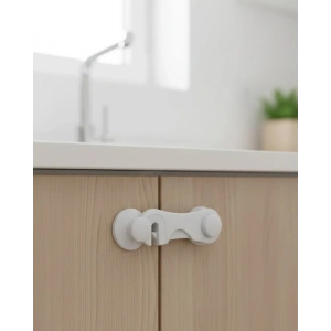 4 Adet Bebek Güvenlik Dolap Kilidi Çift Taraflı Bantlı Kolay Montajlı Emniyet Seti