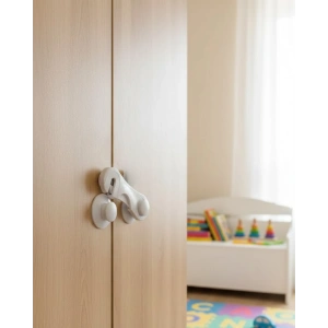 4 Adet Çocuk Güvenliği Dolap Kilidi Yapışkanlı Pratik Kullanım Ev İçi Koruma