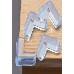 4 lü Masa Sehpa Köşe Koruyucu Silikon- Çocuk Koruma Aparatı