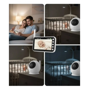 4.5 İnç Ekranlı Gece Görüşlü Bebek Kamerası ve Monitörü