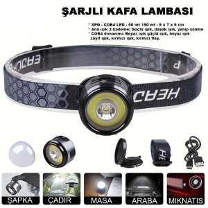 7 Mod Şarjlı Kafa Ve Kamp Lambası Wt-618