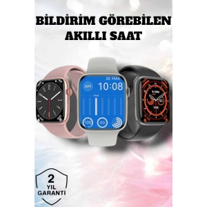 Akıllı Saat Adım Sayar, Kalp Atışı İzleme Dokunmatik Bluetooth Bağlantılı