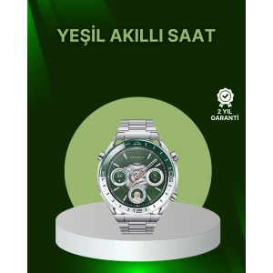 Amoled Ekran Akıllı Saat Harita Gösterimli Bluetooth Aramalı 3 Kayışlı