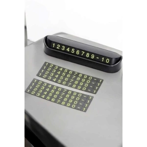 Araba Park Numaratörü Araç İçi Numaralık Değiştirilebilir Çevirmeli Mini