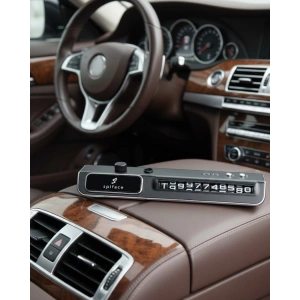 Araç İçi LED Park Telefon Numarası Göstergesi Ön Cam Uyumlu 2 Koku Hediyeli